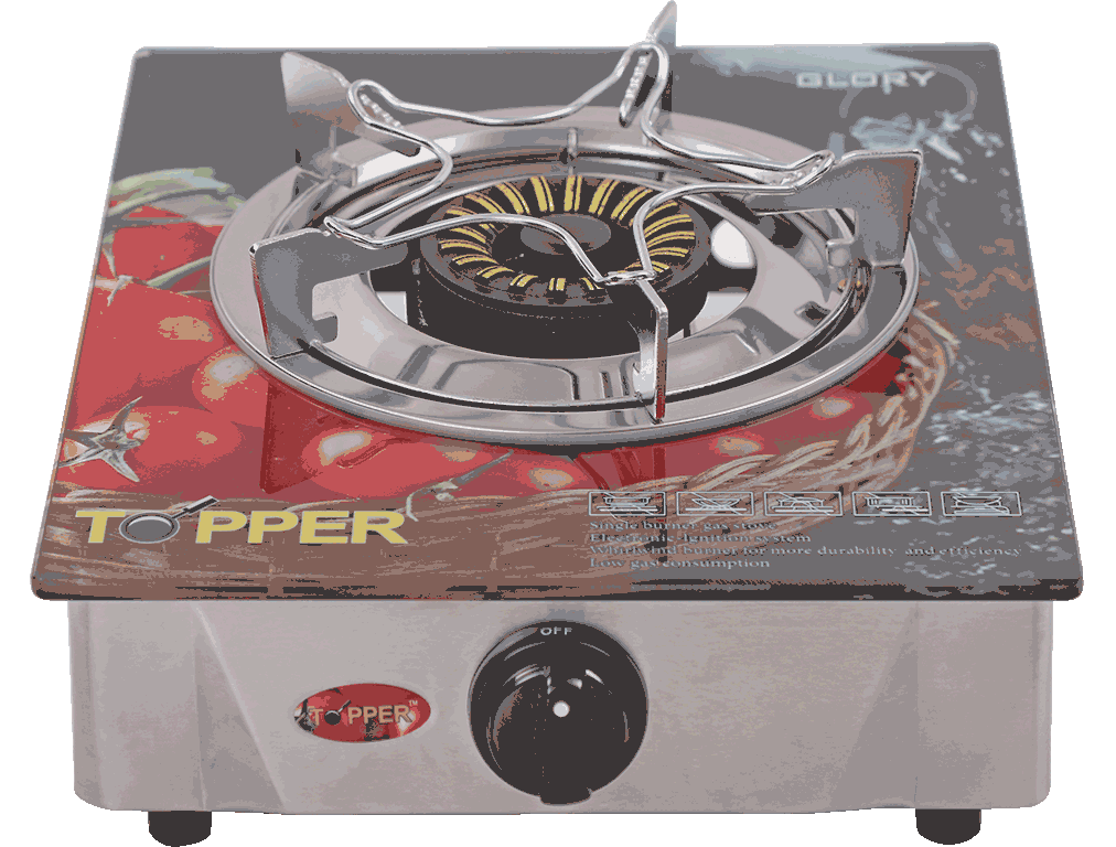 TOPPER Single Glass Gas Stove (Glory) RFL Group